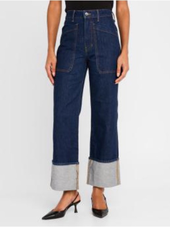 Veronica Beard Denim - NWOT Veronica Beard Dylan High-Rise Straight Cuffed Jeans Sz-28